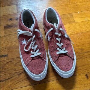 Converse One Star Suede Low Top Sneakers - Rose